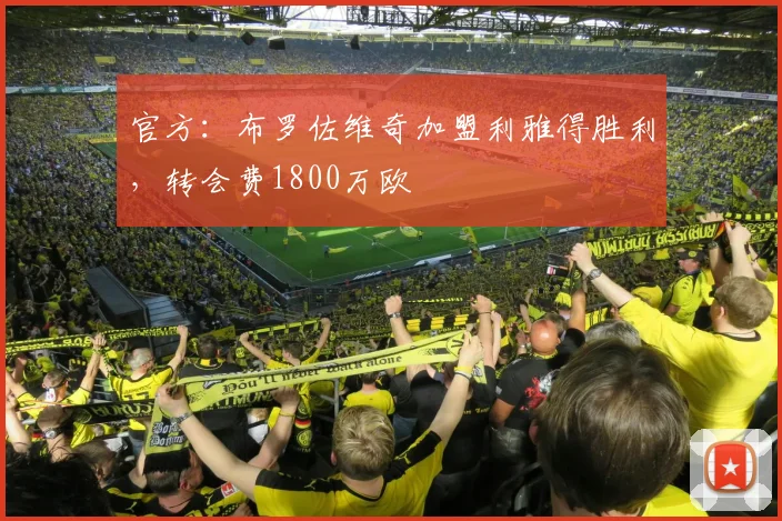官方：布罗佐维奇加盟利雅得胜利，转会费1800万欧